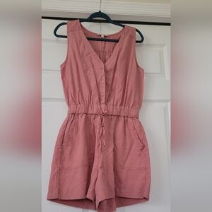 Splendid Pink Sleeveless Romper
